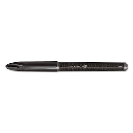 Vertex UBC 0.7 mm Medium Black Ink & Barrel Air Stick Roller Ball Pen, 12PK VE3738458